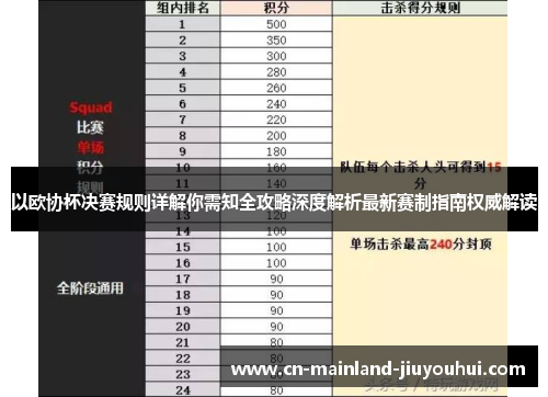 以欧协杯决赛规则详解你需知全攻略深度解析最新赛制指南权威解读